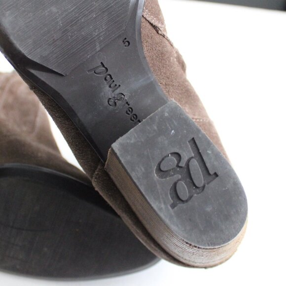 Paul Green Women's Brown Suede Ankle Cuban Heel Booties 15238 Size 5 UK / 7.5 US - Picture 6 of 7
